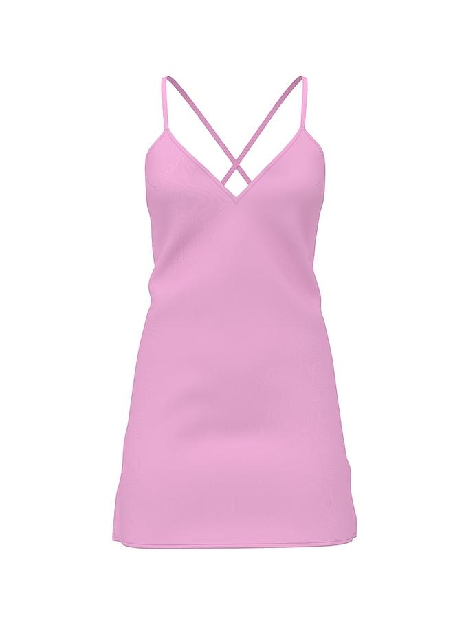 Satin Open-Back Slip Dress image number 2