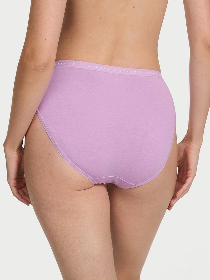 Stretch Cotton High-Leg Brief Panty image number 1