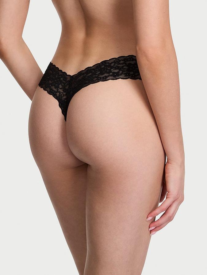 Blossom Lace Thong Panty image number 1