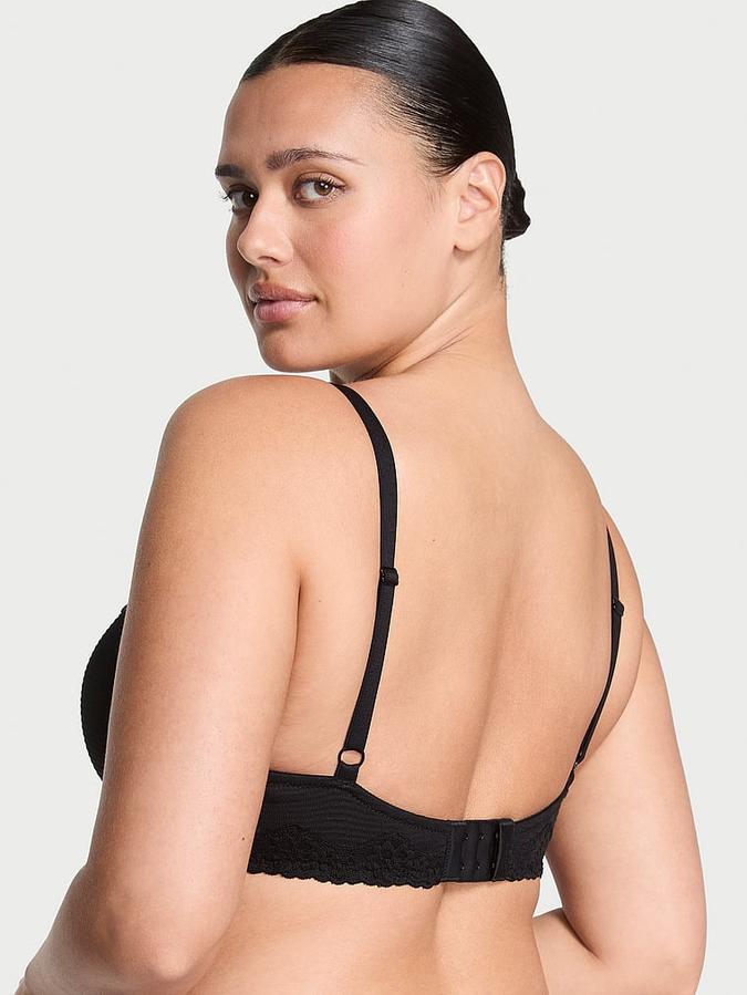 Cotton Shadow Stripe Lightly Lined Wireless Bra