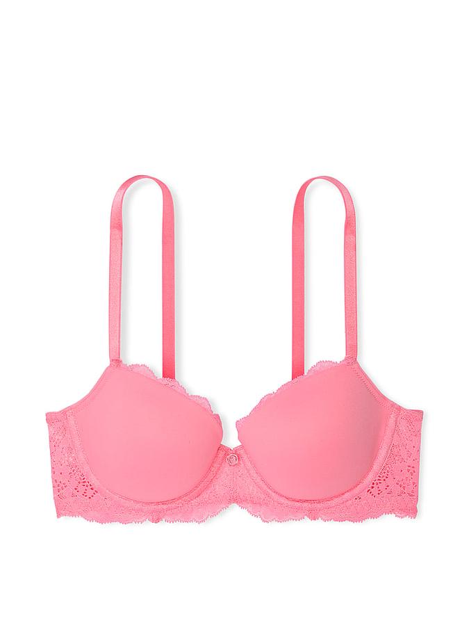 Smooth & Lace Lightly Lined Classic Coverage Demi Bra image number 2