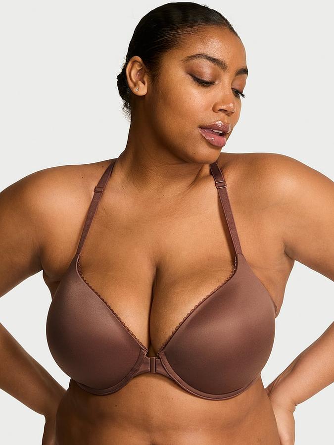 Lightly Lined Lace Racerback Demi Bra image number 0