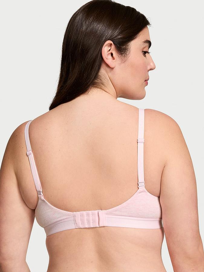 Lightly Lined Cotton Demi Bra image number 1