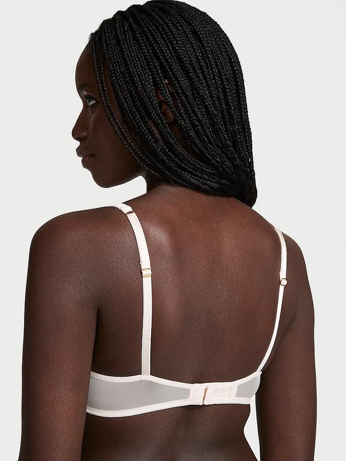Peony Embroidery Bridal Lightly Lined Demi Bra image number 1
