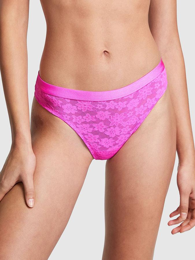 Wear Everywhere Lace Thong Panty image number 0
