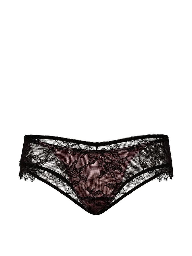 Rose Lace Overlay Cheeky Panty image number 2