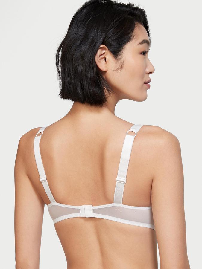 Shine Strap Lace Push-Up Bra image number 1