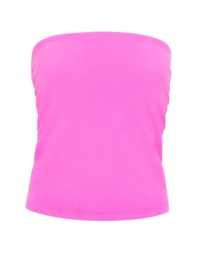 All-Day Cotton? Side-Ruched Tube Top image number 2