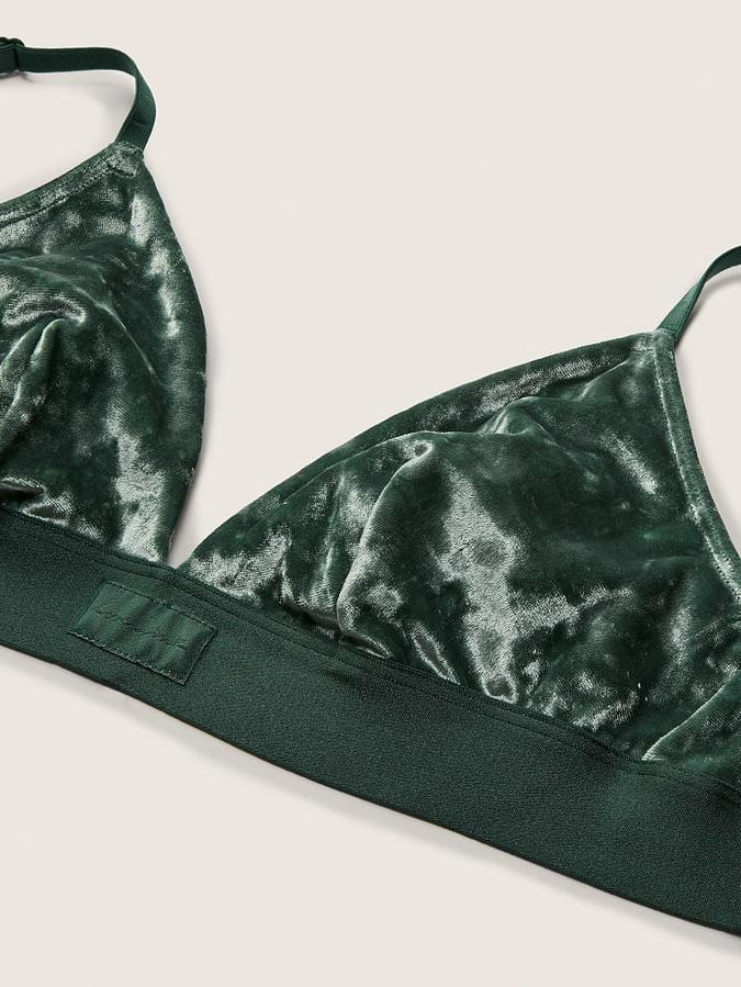 Velvet Triangle Bralette image number 3