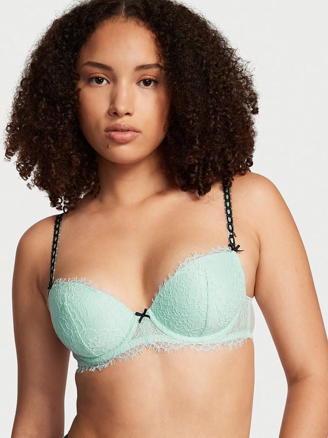 Ribbon Slot Push-Up Bra image number 0