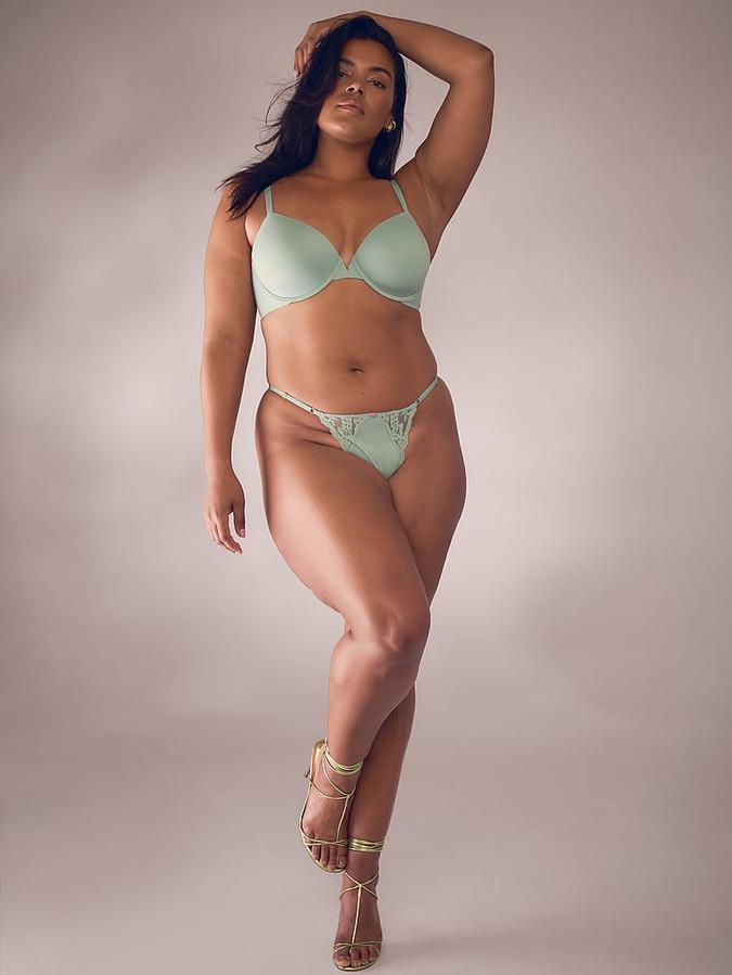 Lace-Trim Adjustable V-String Panty image number 3