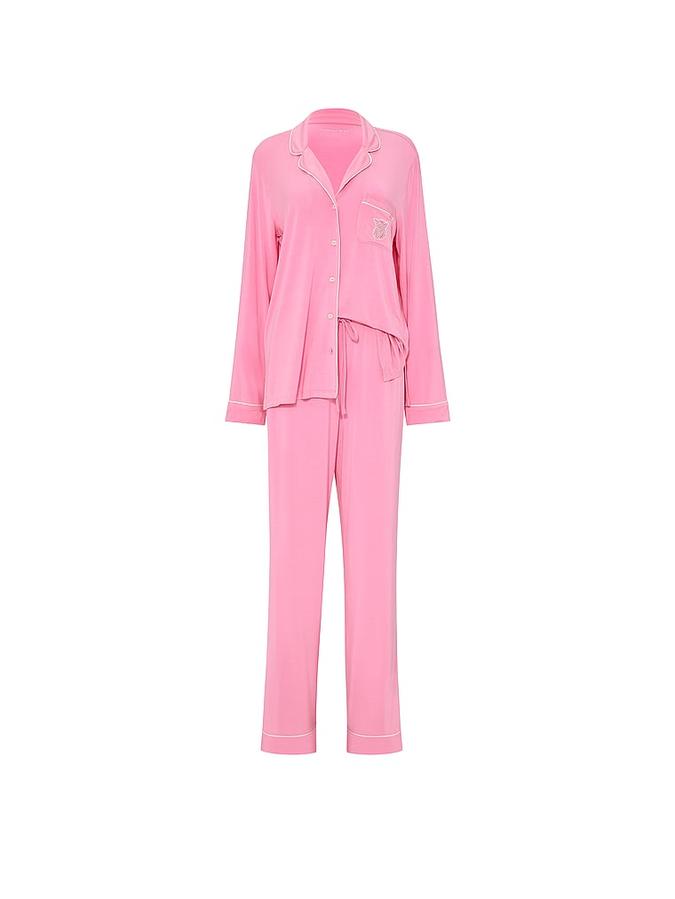 SoSoft&trade; Modal Long Pajama Set image number 2