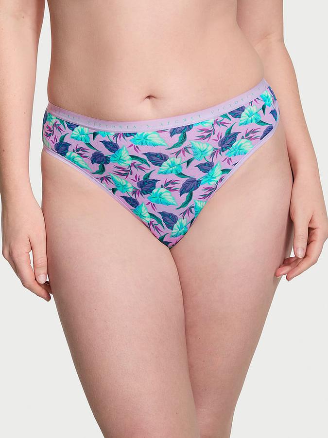 Stretch Cotton High-Leg Brief Panty image number 0