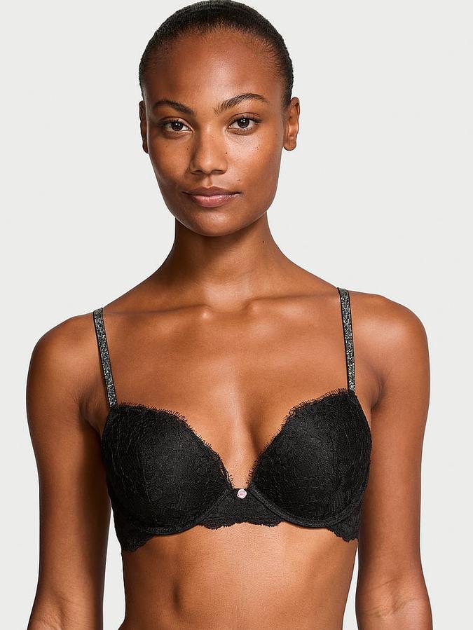 Twinkle Strap Lace Push-Up Bra image number 0