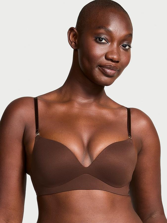 Smooth Wireless Push-Up Plunge Bra image number 0