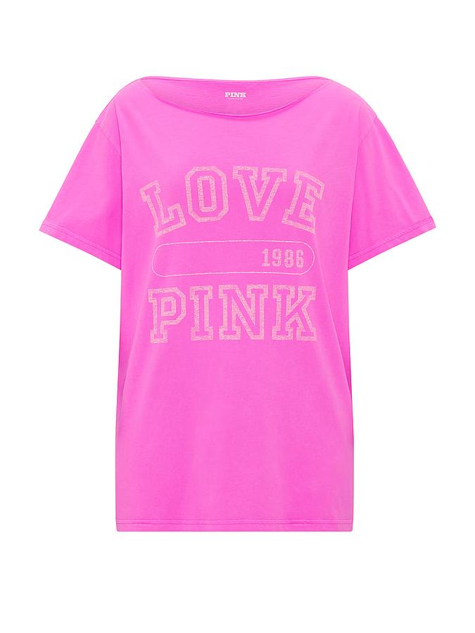 Campus Cotton&trade; Off-The-Shoulder Tee image number 2