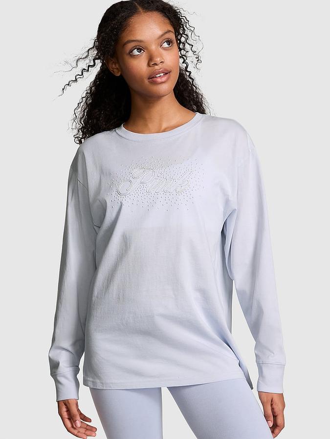 Campus Cotton Long-Sleeve Tee image number 0