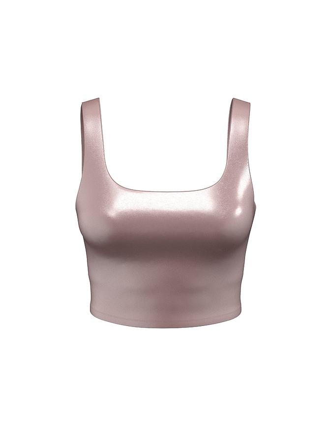 VSX GlossyTech™ Square-Neck Bra Top image number 2