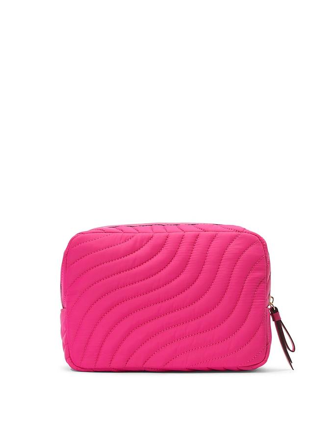 The Victoria Travel Makeup Pouch Hot Pink image number 1