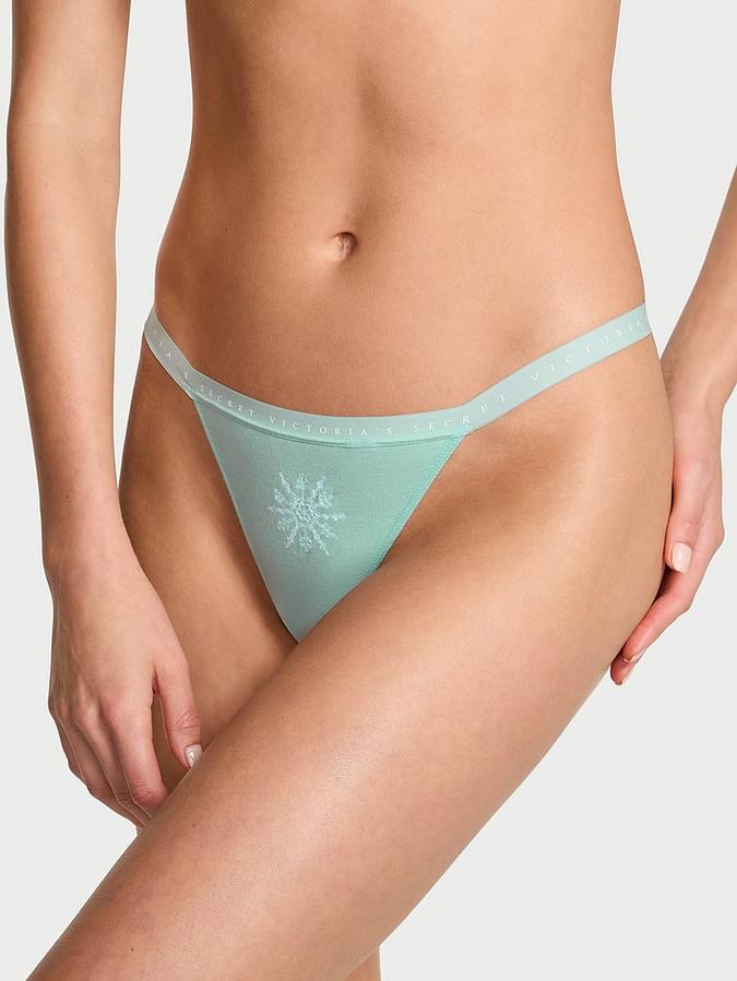 Stretch Cotton V-String Panty