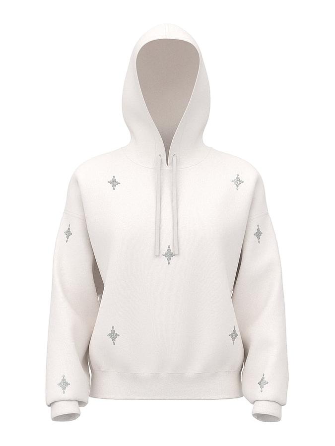 Luxe Knit Crystal Sparkle Hoodie