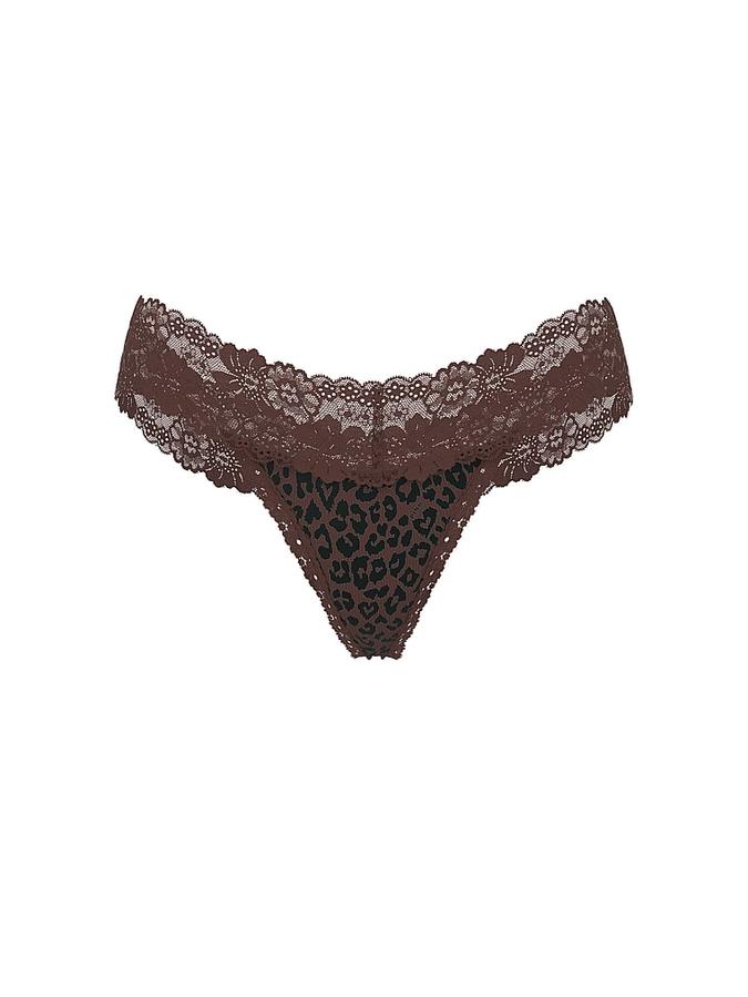 Wink Lace-Trim Thong Panty image number 2