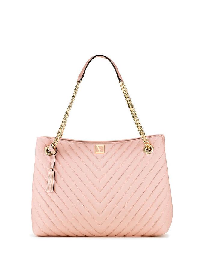 The Victoria Shoulder Tote Orchid Blush image number 4