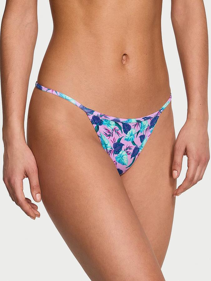 Stretch Cotton V-String Panty image number 0