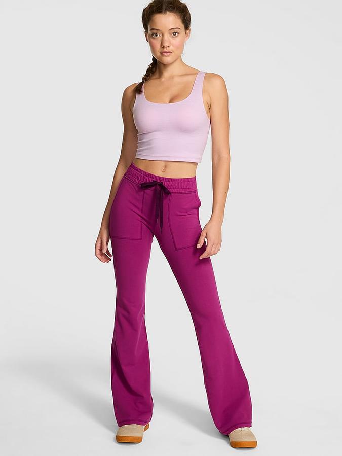 Pink All-Day Cotton Pocket Flare Leggings All-Day Cotton Pocket Flare Leggings