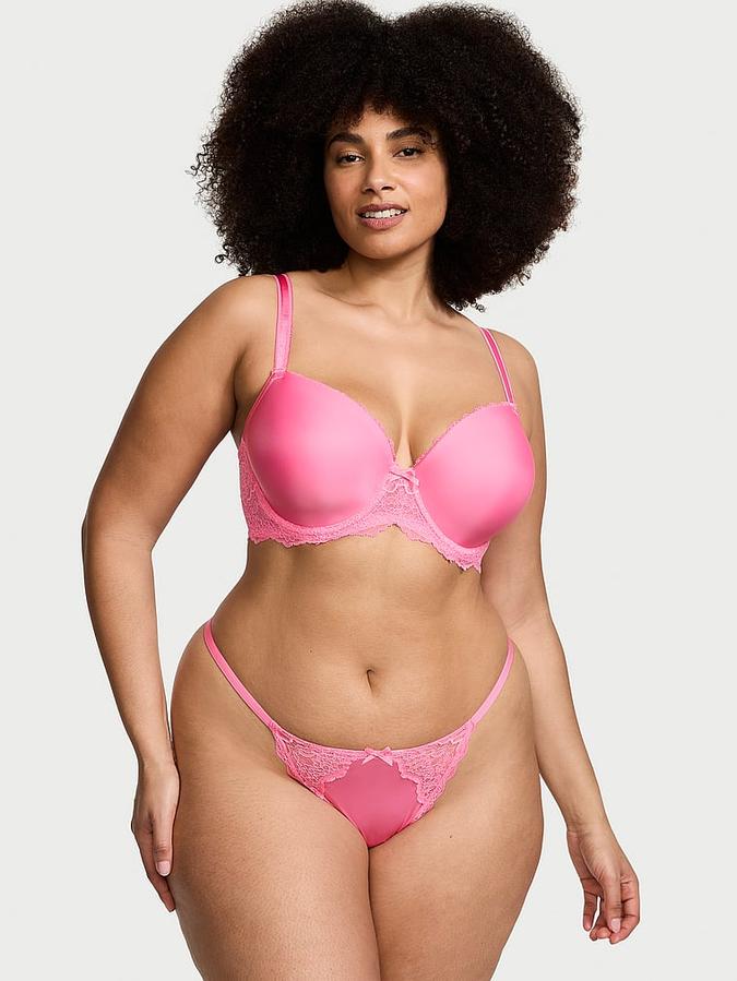 Lace-Trim V-String Panty image number 3