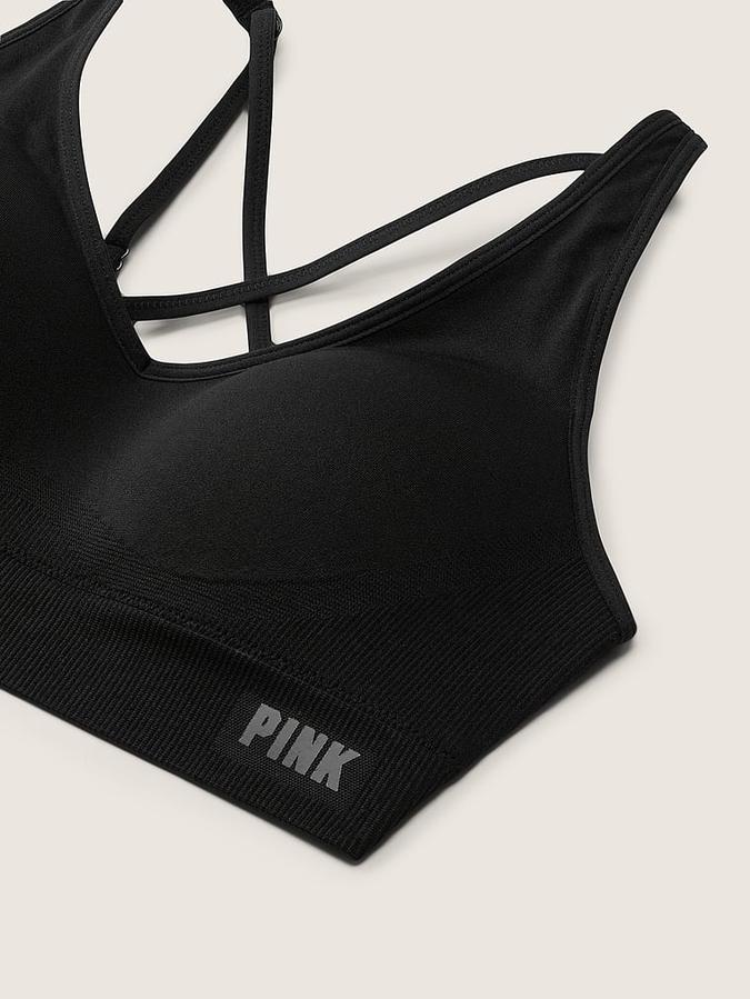 Pink Active Seamless Air Medium-Impact Sports Bra image number 3