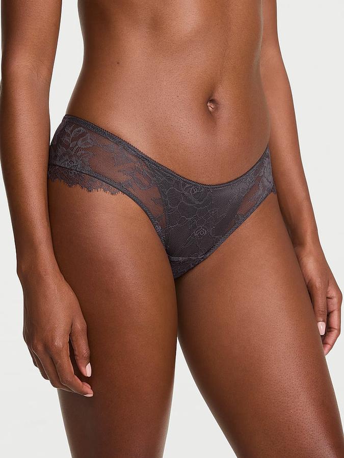 Rose Lace Overlay Cheeky Panty