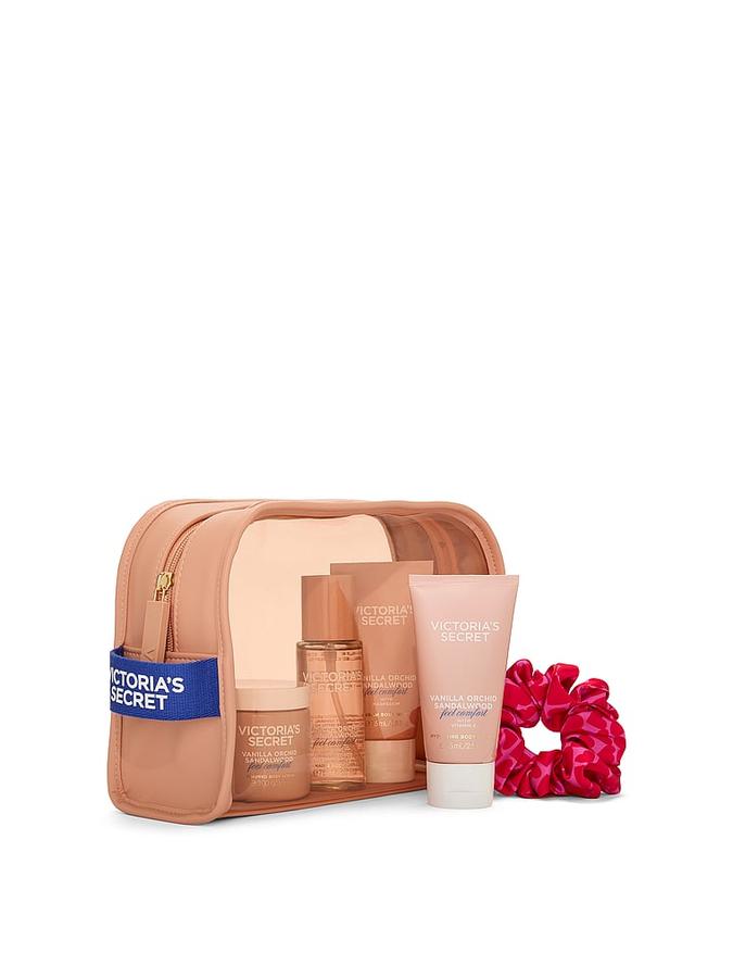 Vanilla Orchid Sandalwood Body Care Gift Set ft. Reusable Travel Bag
