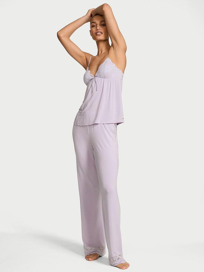 SoSoft&trade; Modal Lace-Trim Cami & Pants Set