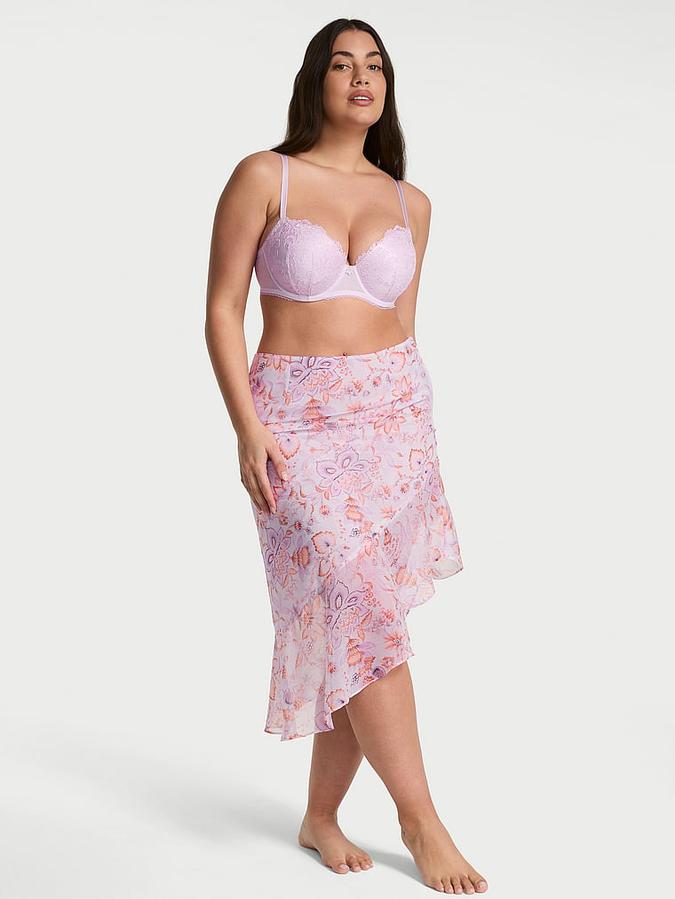 Vintage Blossom Chiffon Handkerchief Skirt