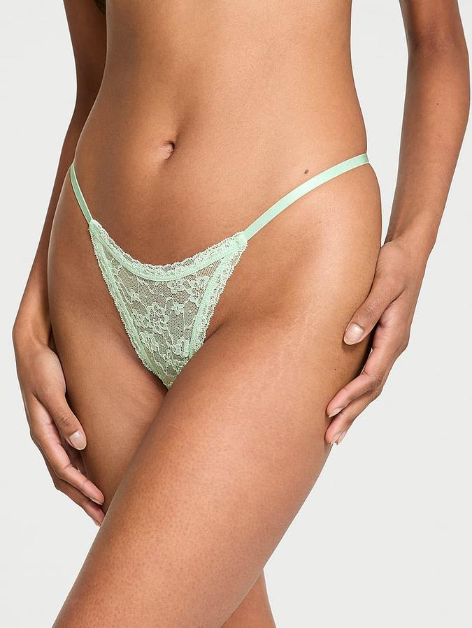Lace String Thong Panty image number 0