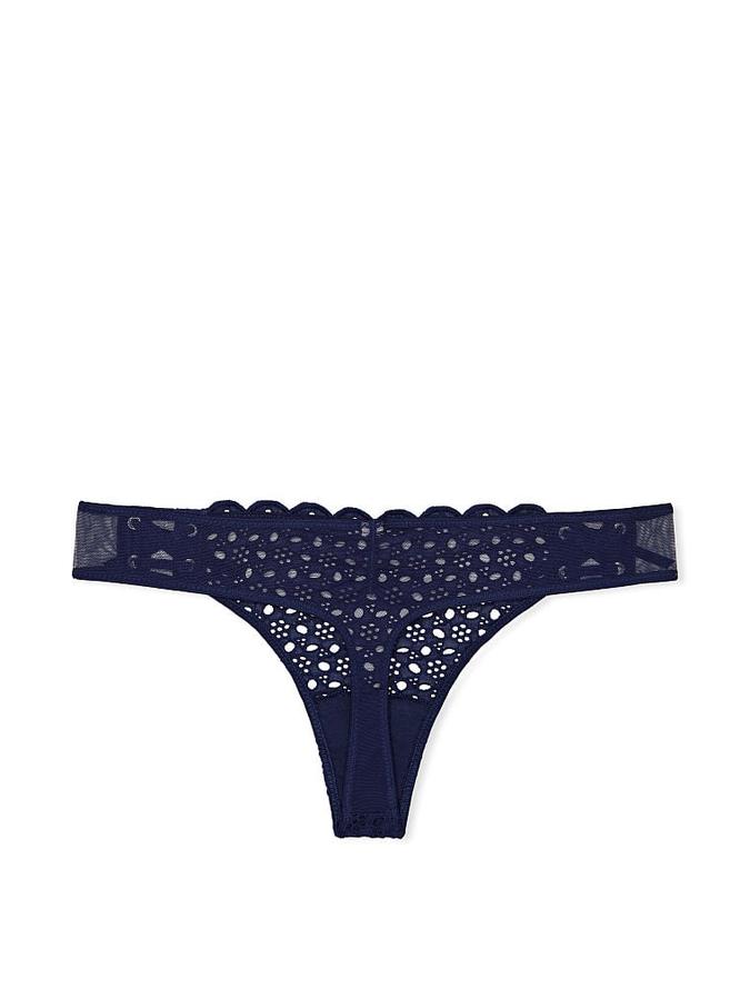 Eyelet Lace-Up Thong Panty image number 2
