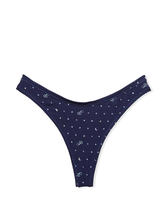 Cotton High-Leg Thong Panty image number 1