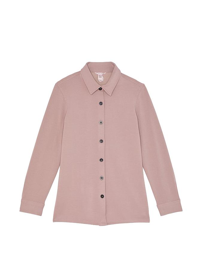 Brushed Modal Fleece Oversized Shirt image number 2