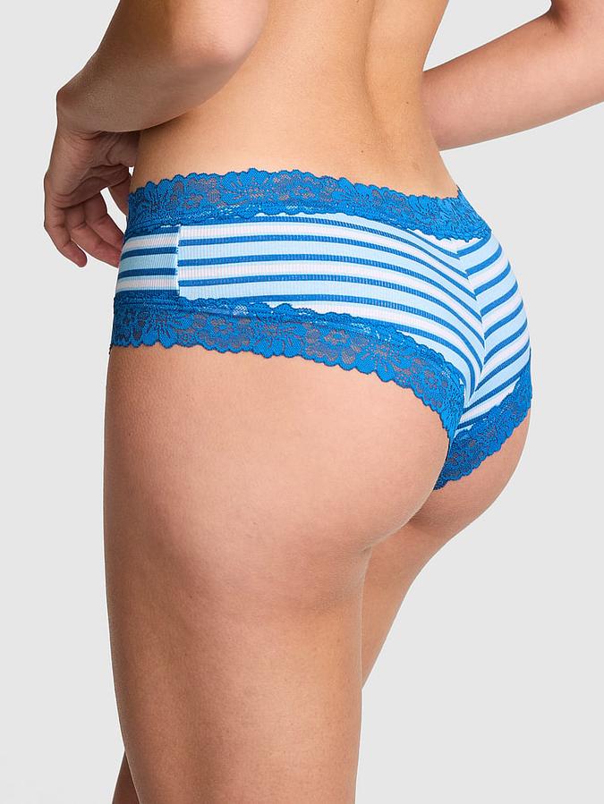 PINK Wink? Lace-Trim Cheeky Panty