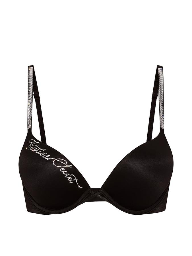 Bombshell Add-2-Cups Shine Script Push-Up Bra image number 2