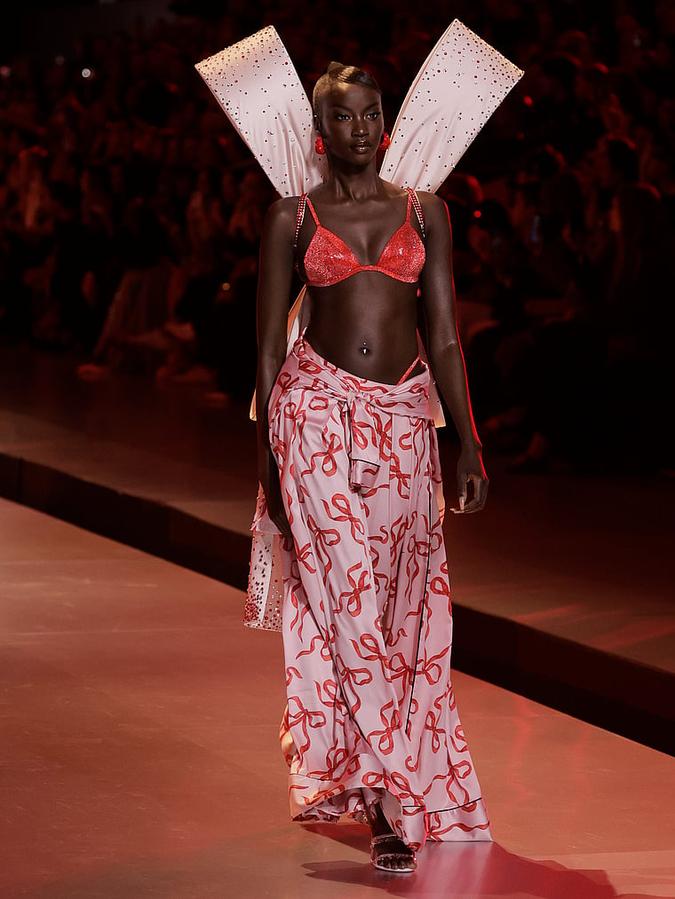 Glazed Satin Long Pajama Set image number 5