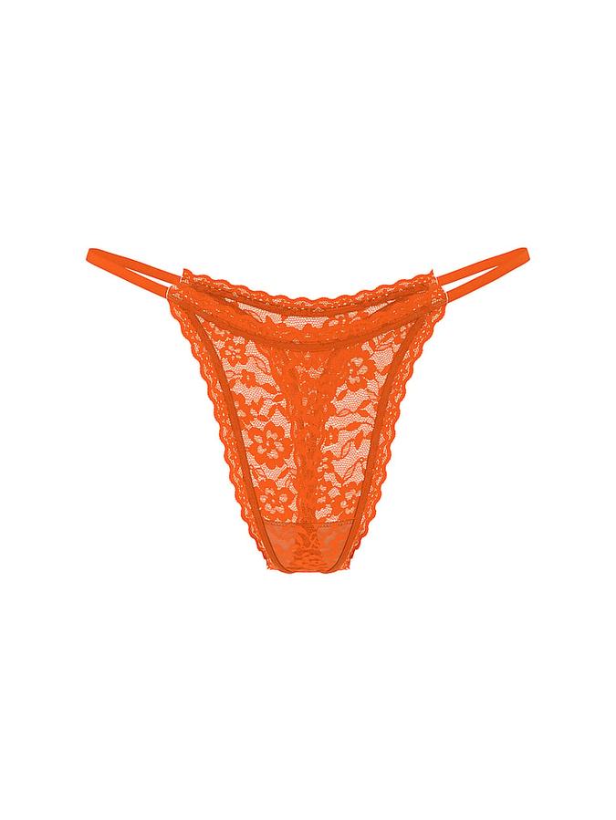 Blossom Lace String Thong Panty image number 2