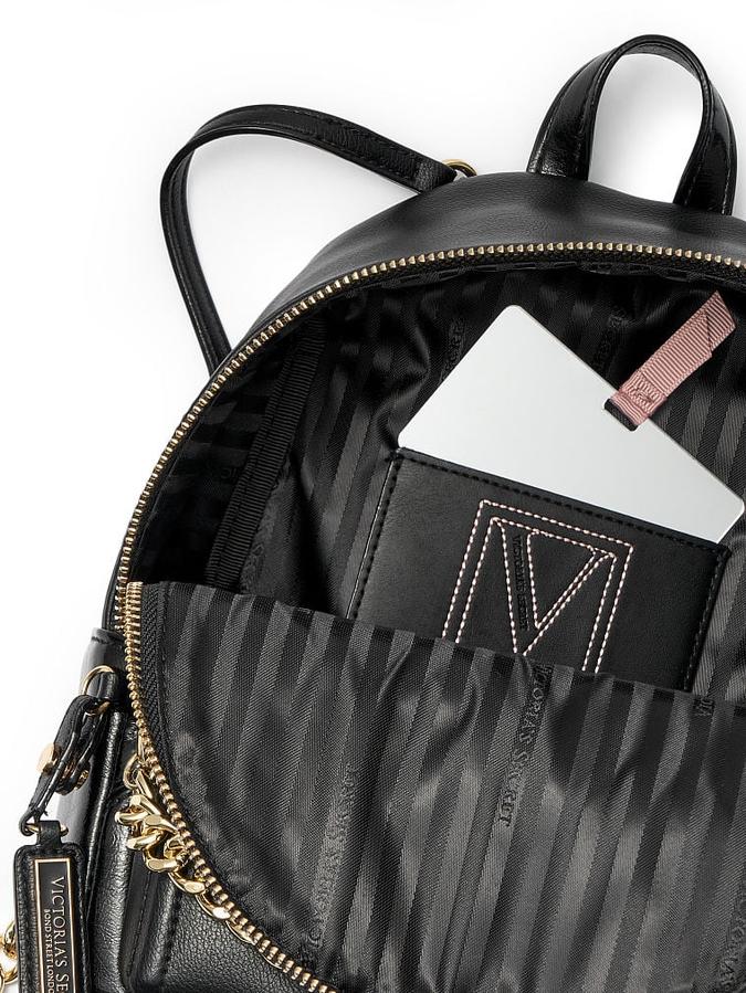 The Victoria Small Backpack Black image number 1