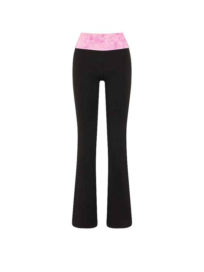 All-Day Cotton&trade; Foldover Flare Leggings image number 2