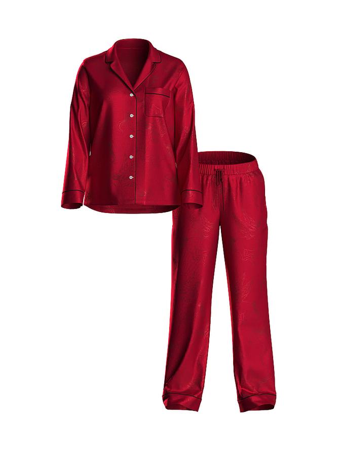 Signature Satin Long Pajama Set