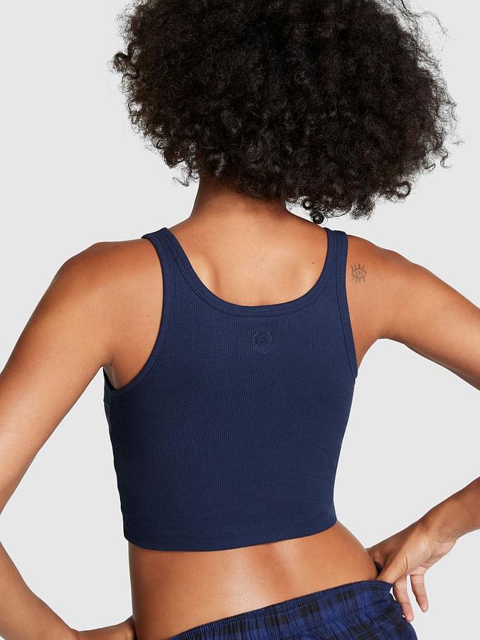 Rib Crop Tank Top image number 1