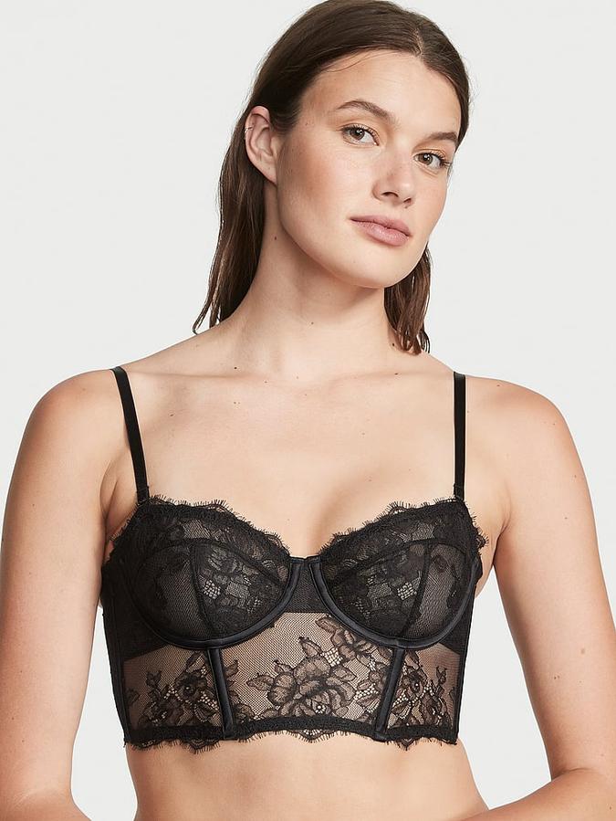 VS Archives Rose Lace Bra Top image number 0