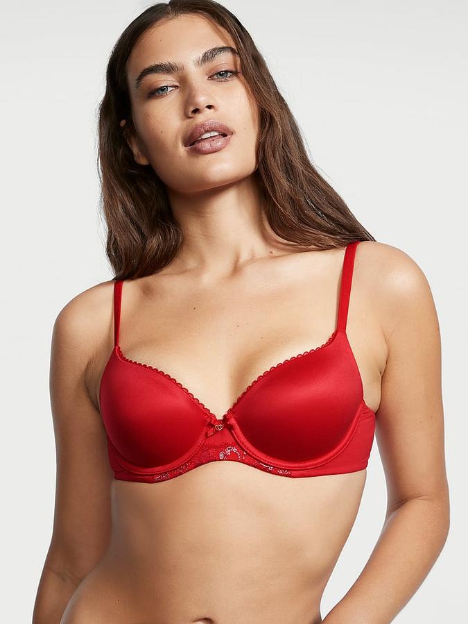 Lace Lightly Lined Demi Bra image number 0
