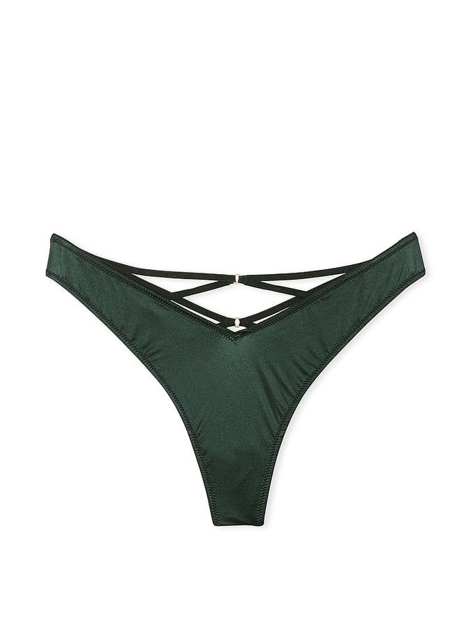 Strappy-Back High-Leg Thong Panty image number 1